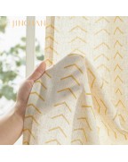 Yellow Bohemian Style Translucent Curtains